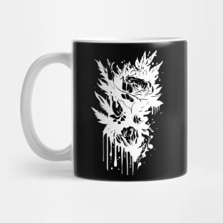 black flowers Mug